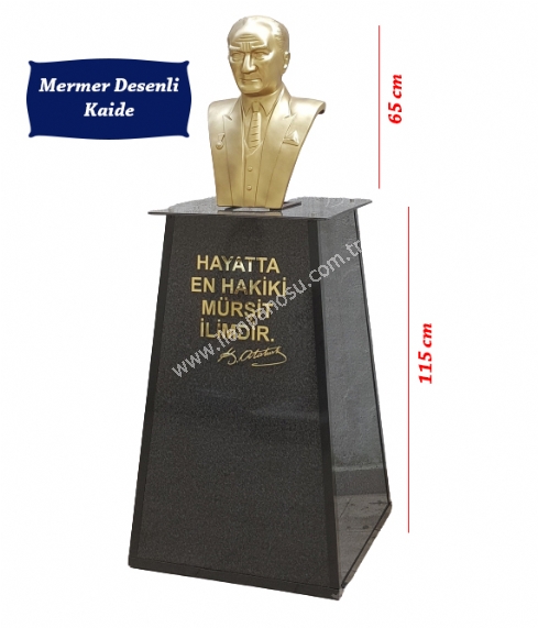 Mermer-Gorunumlu-Kaide-ve-Ataturk-Bustu-Takimi-Satin-Al